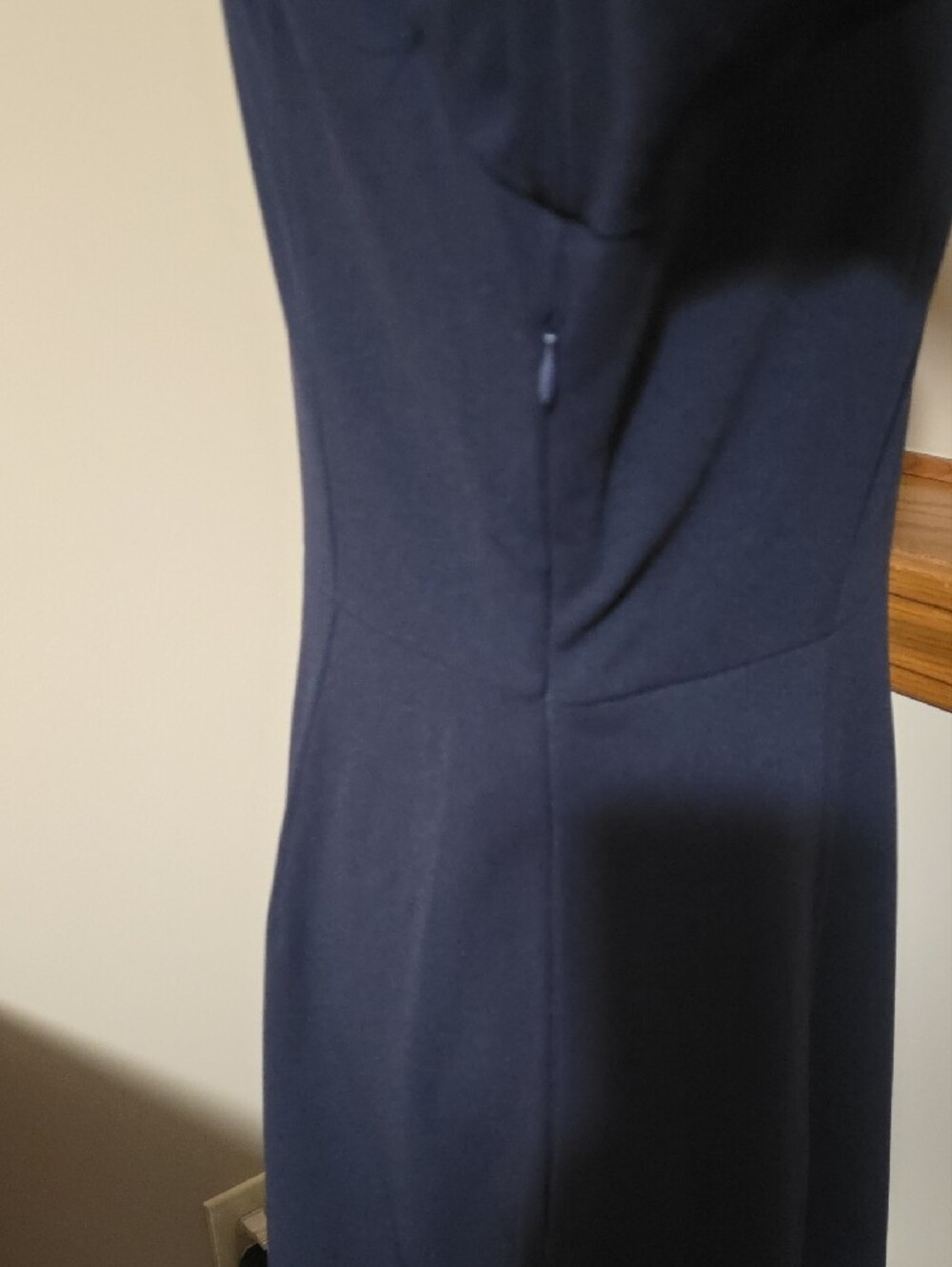 Allegra K Navy Long Sleeve Midi Dress - Picture 5 of 9